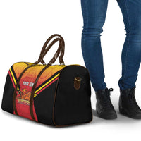 Papua New Guinea Rugby Custom Travel Bag Go PNG Hunters Polynesian Pattern LT14 - Polynesian Pride