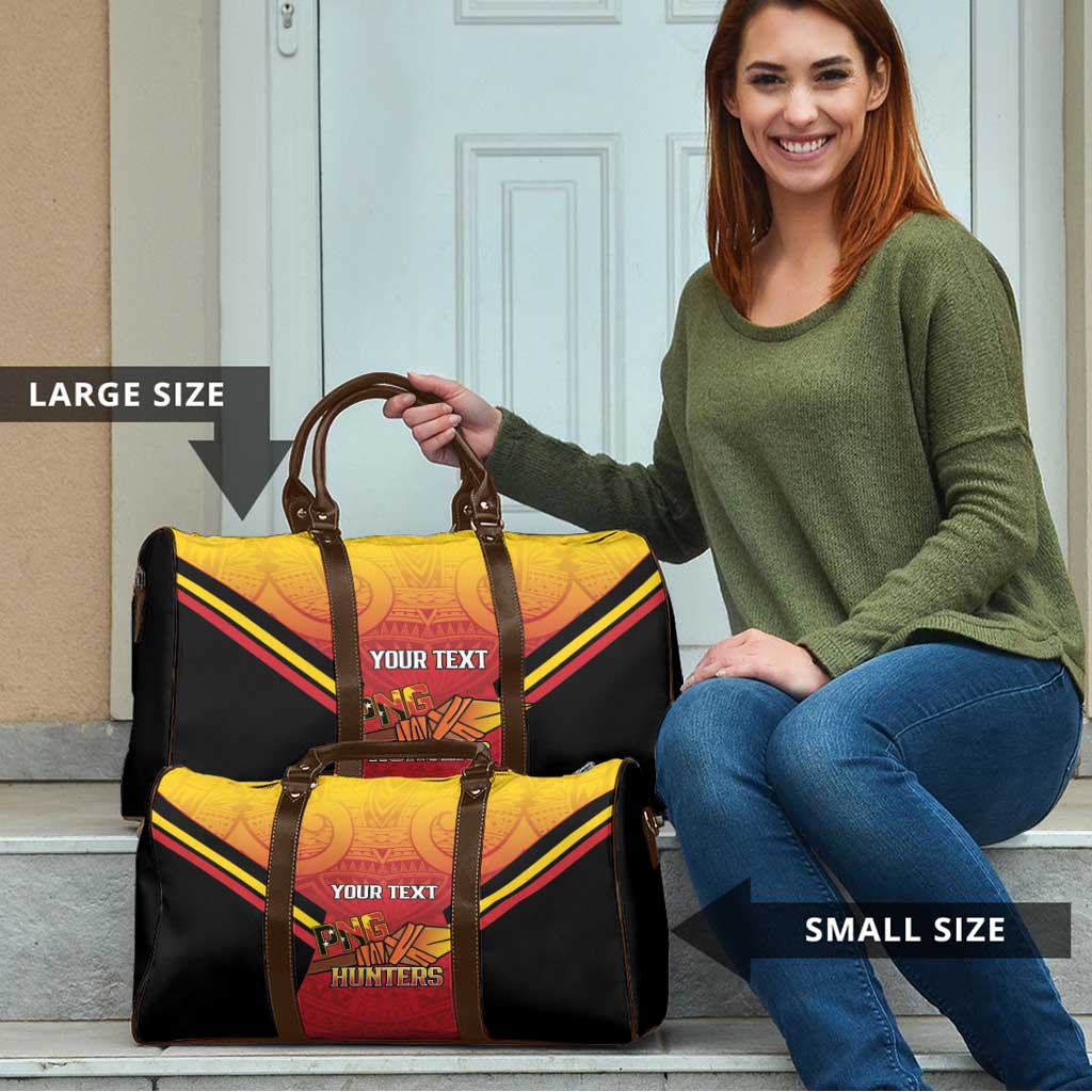 Papua New Guinea Rugby Custom Travel Bag Go PNG Hunters Polynesian Pattern LT14 - Polynesian Pride