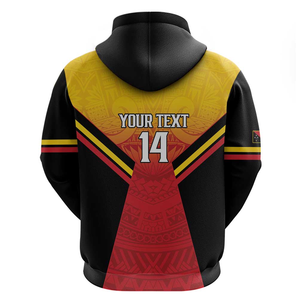 Papua New Guinea Rugby Custom Zip Hoodie Go PNG Hunters Polynesian Pattern LT14 - Polynesian Pride