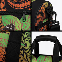 Kamehameha Butterfly Hawaii Duffle Bag Hawaiian Pulelehua Mamaki Orange Green Color LT14 - Polynesian Pride