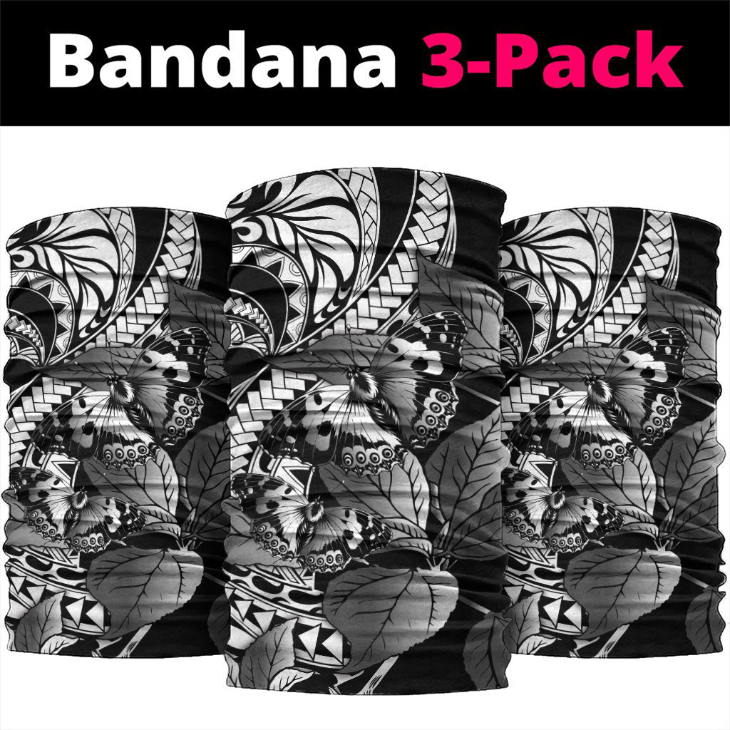 Kamehameha Butterfly Hawaii Neck Gaiter Hawaiian Pulelehua Mamaki Black Color LT14 package One Size: 25*50cm Black - Polynesian Pride