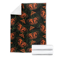 Kamehameha Butterfly Mamaki Hawaii Blanket Pulelehua Hawaiian Kakau Seamless Style LT14 - Polynesian Pride