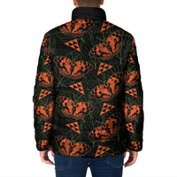 Kamehameha Butterfly Mamaki Hawaii Padded Jacket Pulelehua Hawaiian Kakau Seamless Style LT14 - Polynesian Pride