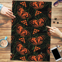 Kamehameha Butterfly Mamaki Hawaii Puzzle Pulelehua Hawaiian Kakau Seamless Style LT14 Black - Polynesian Pride