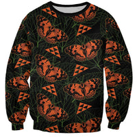 Kamehameha Butterfly Mamaki Hawaii Sweatshirt Pulelehua Hawaiian Kakau Seamless Style LT14 Unisex Black - Polynesian Pride
