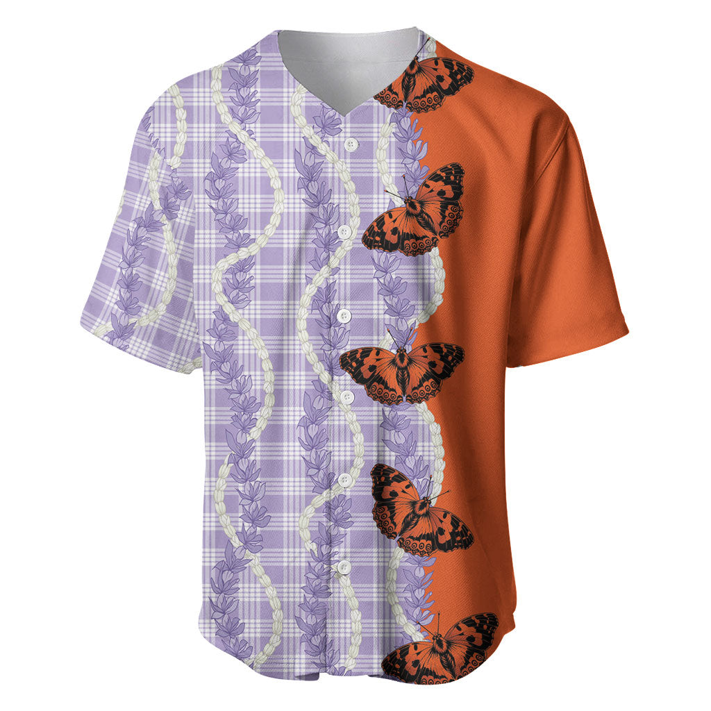 Kamehameha Butterfly Palaka Hawaii Baseball Jersey Pulelehua Honohono Pikake Lei
