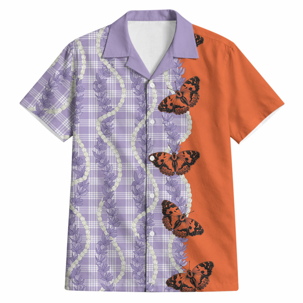 Kamehameha Butterfly Palaka Hawaii Hawaiian Shirt Pulelehua Honohono Pikake Lei