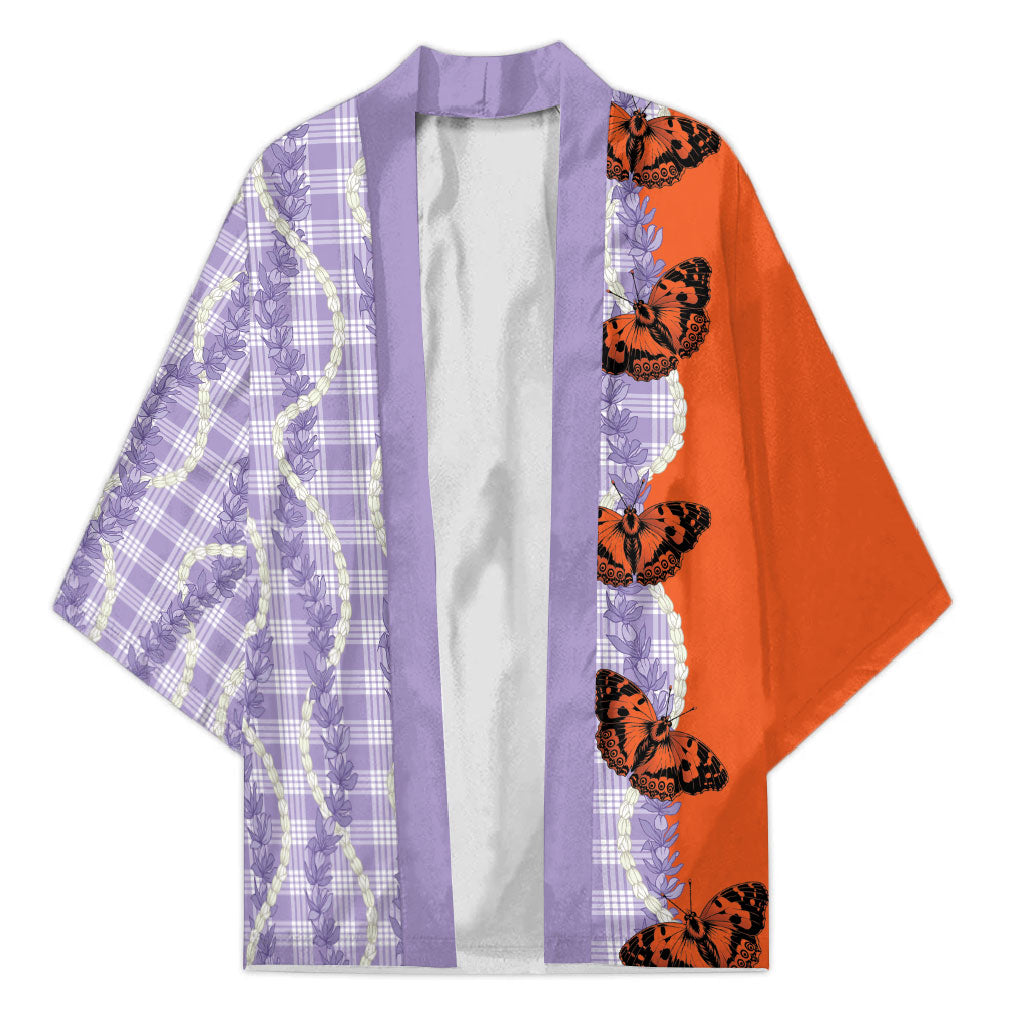 Kamehameha Butterfly Palaka Hawaii Kimono Pulelehua Honohono Pikake Lei