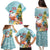 Aloha Hawaii Mele Kalikimaka Family Matching Puletasi and Hawaiian Shirt Chilling Santa With Pineapple - Polynesian Pattern