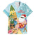 Aloha Hawaii Mele Kalikimaka Family Matching Puletasi and Hawaiian Shirt Chilling Santa With Pineapple - Polynesian Pattern