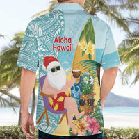 Aloha Hawaii Mele Kalikimaka Hawaiian Shirt Chilling Santa With Pineapple - Polynesian Pattern LT14 - Polynesian Pride