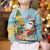 Aloha Hawaii Mele Kalikimaka Kid Ugly Christmas Sweater Chilling Santa With Pineapple - Polynesian Pattern