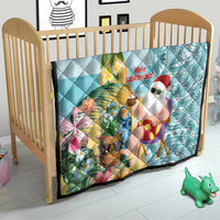 Aloha Hawaii Mele Kalikimaka Quilt Chilling Santa With Pineapple - Polynesian Pattern LT14 - Polynesian Pride