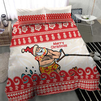Mele Kalikimaka Hawaii Bedding Set Water-skiing Santa Tropical Vibes LT14 - Polynesian Pride