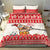 Mele Kalikimaka Hawaii Bedding Set Water-skiing Santa Tropical Vibes