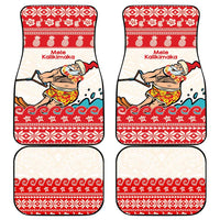 Mele Kalikimaka Hawaii Car Mats Water-skiing Santa Tropical Vibes LT14 - Polynesian Pride