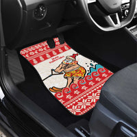 Mele Kalikimaka Hawaii Car Mats Water-skiing Santa Tropical Vibes LT14 - Polynesian Pride