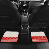 Mele Kalikimaka Hawaii Car Mats Water-skiing Santa Tropical Vibes LT14 Set 2pcs - Back Red - Polynesian Pride