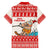 Mele Kalikimaka Hawaii Family Matching Off Shoulder Short Dress and Hawaiian Shirt Water-skiing Santa Tropical Vibes