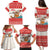 Mele Kalikimaka Hawaii Family Matching Puletasi and Hawaiian Shirt Water-skiing Santa Tropical Vibes