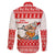 Mele Kalikimaka Hawaii Family Matching Puletasi and Hawaiian Shirt Water-skiing Santa Tropical Vibes