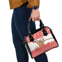 Mele Kalikimaka Hawaii Shoulder Handbag Water-skiing Santa Tropical Vibes LT14 - Polynesian Pride