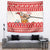 Mele Kalikimaka Hawaii Tapestry Water-skiing Santa Tropical Vibes