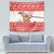 Mele Kalikimaka Hawaii Tapestry Water-skiing Santa Tropical Vibes