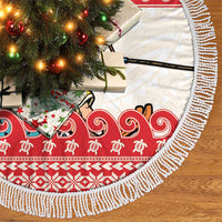 Mele Kalikimaka Hawaii Tree Skirt Water-skiing Santa Tropical Vibes LT14 - Polynesian Pride