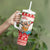 Mele Kalikimaka Hawaii Tumbler With Handle Water-skiing Santa Tropical Vibes