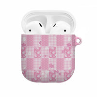 Pink Palaka Japanese Patterns AirPods Case Koi Fish Asanoha Sakura Patchwork Stylized LT14 Pink - Polynesian Pride
