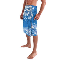 Toa Samoa Rugby Custom Lavalava Uso aso uma Samoan Pattern Blue LT14 - Polynesian Pride