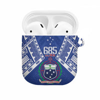 Samoa 685 AirPods Case Samoan Pride Coat Of Arms LT14 Blue - Polynesian Pride