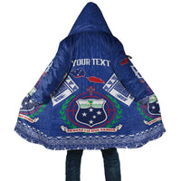 Personalised Samoa 685 Cloak Samoan Pride Coat Of Arms LT14 Unisex Blue - Polynesian Pride