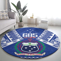 Samoa 685 Round Carpet Samoan Pride Coat Of Arms LT14 - Polynesian Pride