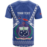 Personalised Samoa 685 T Shirt Samoan Pride Coat Of Arms LT14 - Polynesian Pride