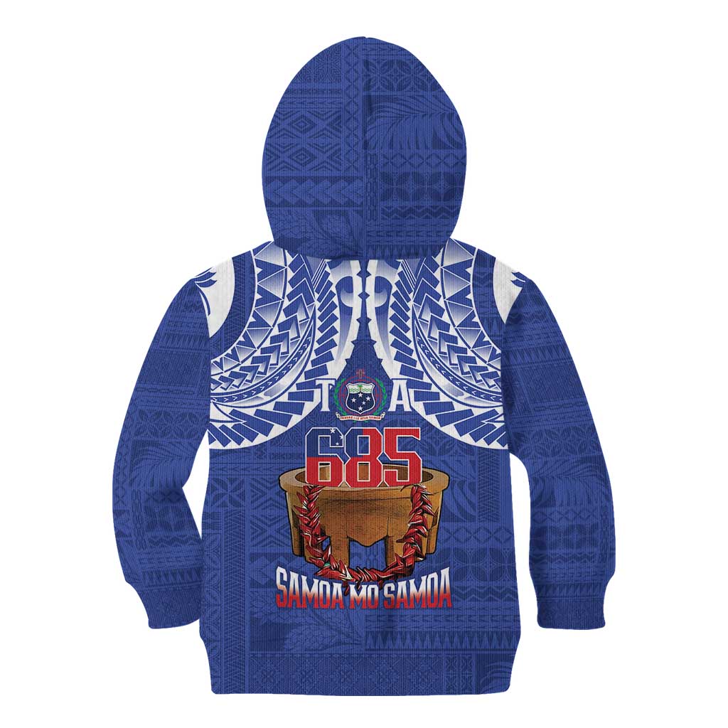 Toa Samoa Rugby Kid Hoodie 685 Pride Tanoa Ula Fala LT14 - Polynesian Pride