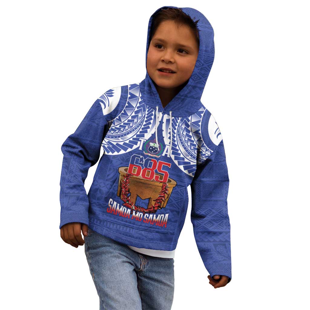 Toa Samoa Rugby Kid Hoodie 685 Pride Tanoa Ula Fala LT14 - Polynesian Pride