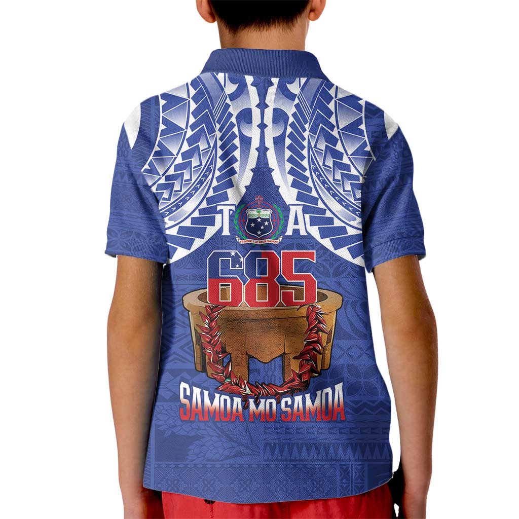 Toa Samoa Rugby Kid Polo Shirt 685 Pride Tanoa Ula Fala LT14 - Polynesian Pride