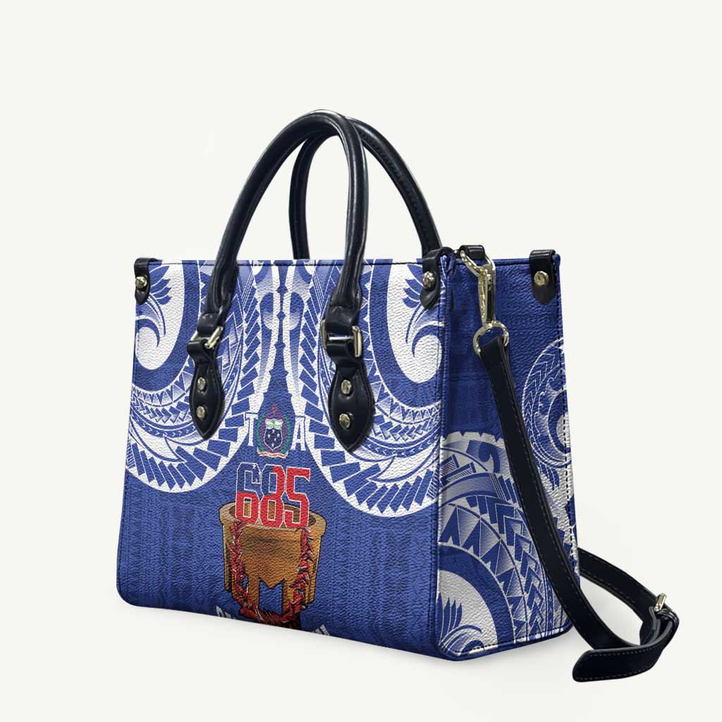 Toa Samoa Rugby Leather Bag 685 Pride Tanoa Ula Fala LT14 Blue - Polynesian Pride