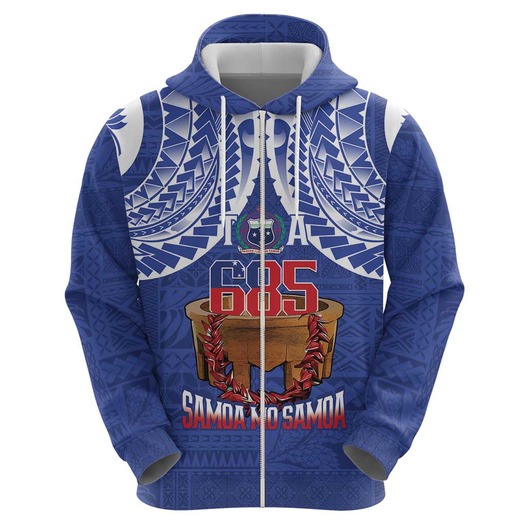 Toa Samoa Rugby Zip Hoodie 685 Pride Tanoa Ula Fala LT14 - Polynesian Pride