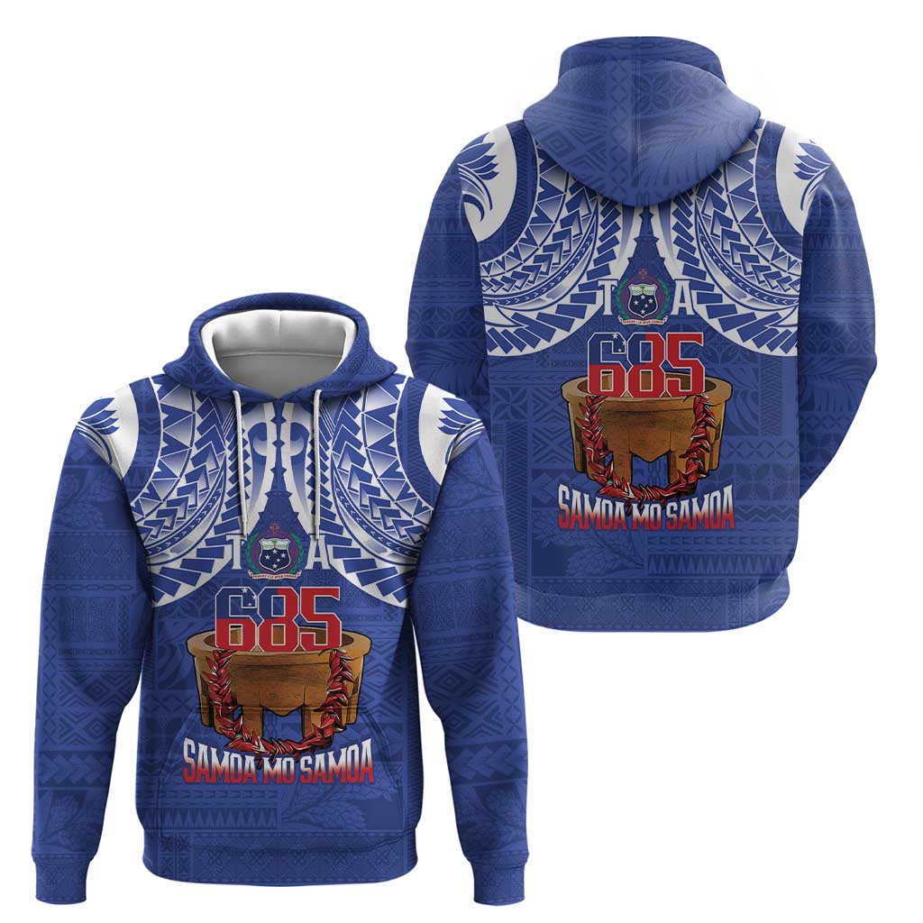 Toa Samoa Rugby Zip Hoodie 685 Pride Tanoa Ula Fala LT14 - Polynesian Pride