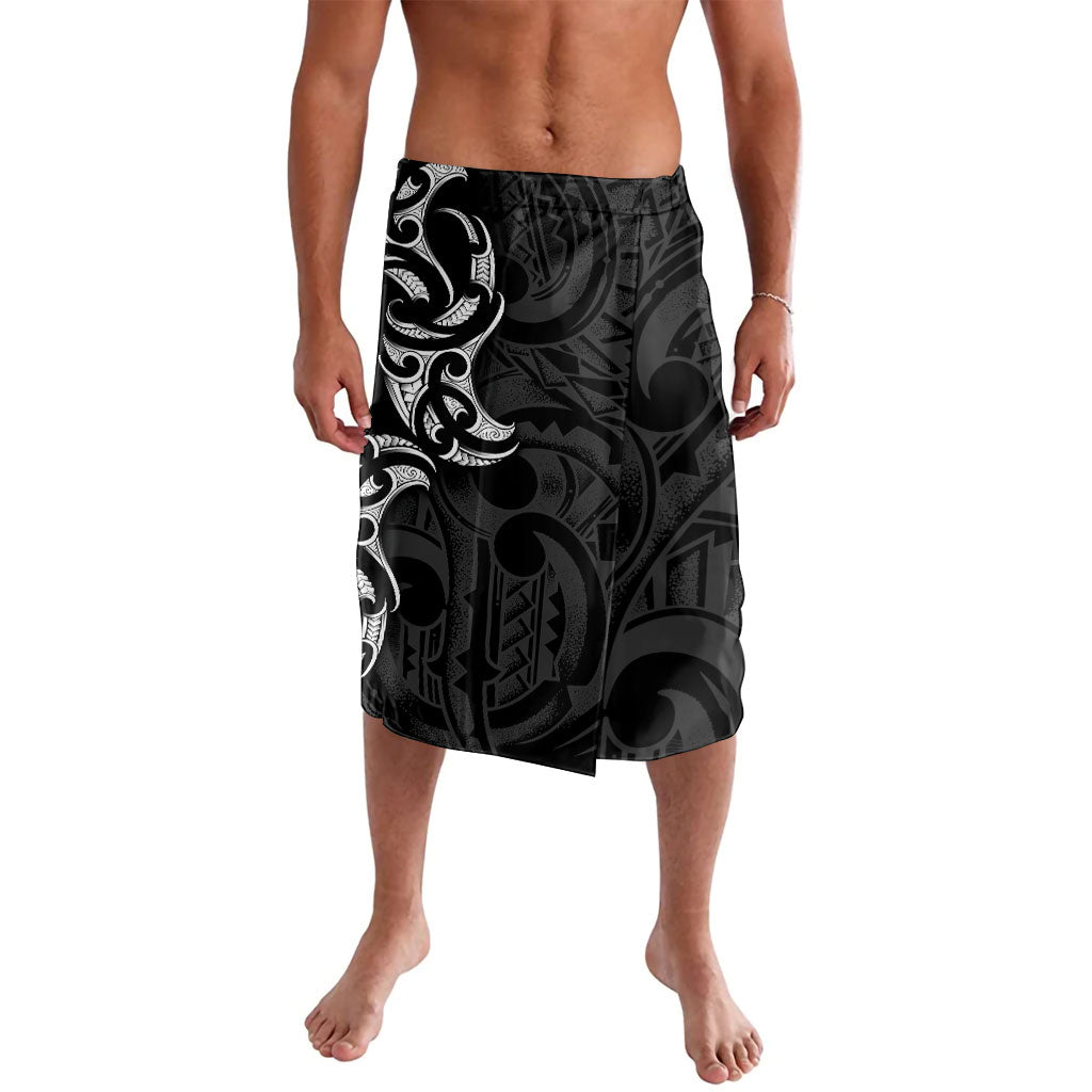 White Ribbon Day New Zealand Lavalava Aotearoa Maori Pattern LT14 Black - Polynesian Pride