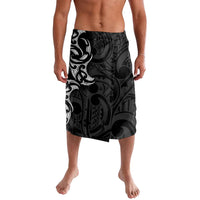 White Ribbon Day New Zealand Lavalava Aotearoa Maori Pattern LT14 Black - Polynesian Pride