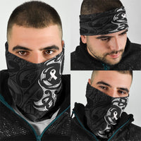 White Ribbon Day New Zealand Neck Gaiter Aotearoa Maori Pattern LT14 - Polynesian Pride