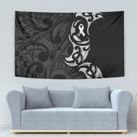 White Ribbon Day New Zealand Tapestry Aotearoa Maori Pattern LT14 - Polynesian Pride