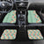 Menthol Green Aloha Hawaii Tiki Car Mats Tropical Plumeria - Seamless Style