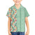 Menthol Green Aloha Hawaii Tiki Family Matching Summer Maxi Dress and Hawaiian Shirt Tropical Plumeria - Seamless Style