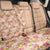 Orange Chiffon Aloha Hawaii Tiki Back Car Seat Cover Tropical Plumeria - Seamless Style