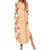 Orange Chiffon Aloha Hawaii Tiki Family Matching Summer Maxi Dress and Hawaiian Shirt Tropical Plumeria - Seamless Style